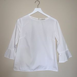 Like new Talbots white cotton blouse